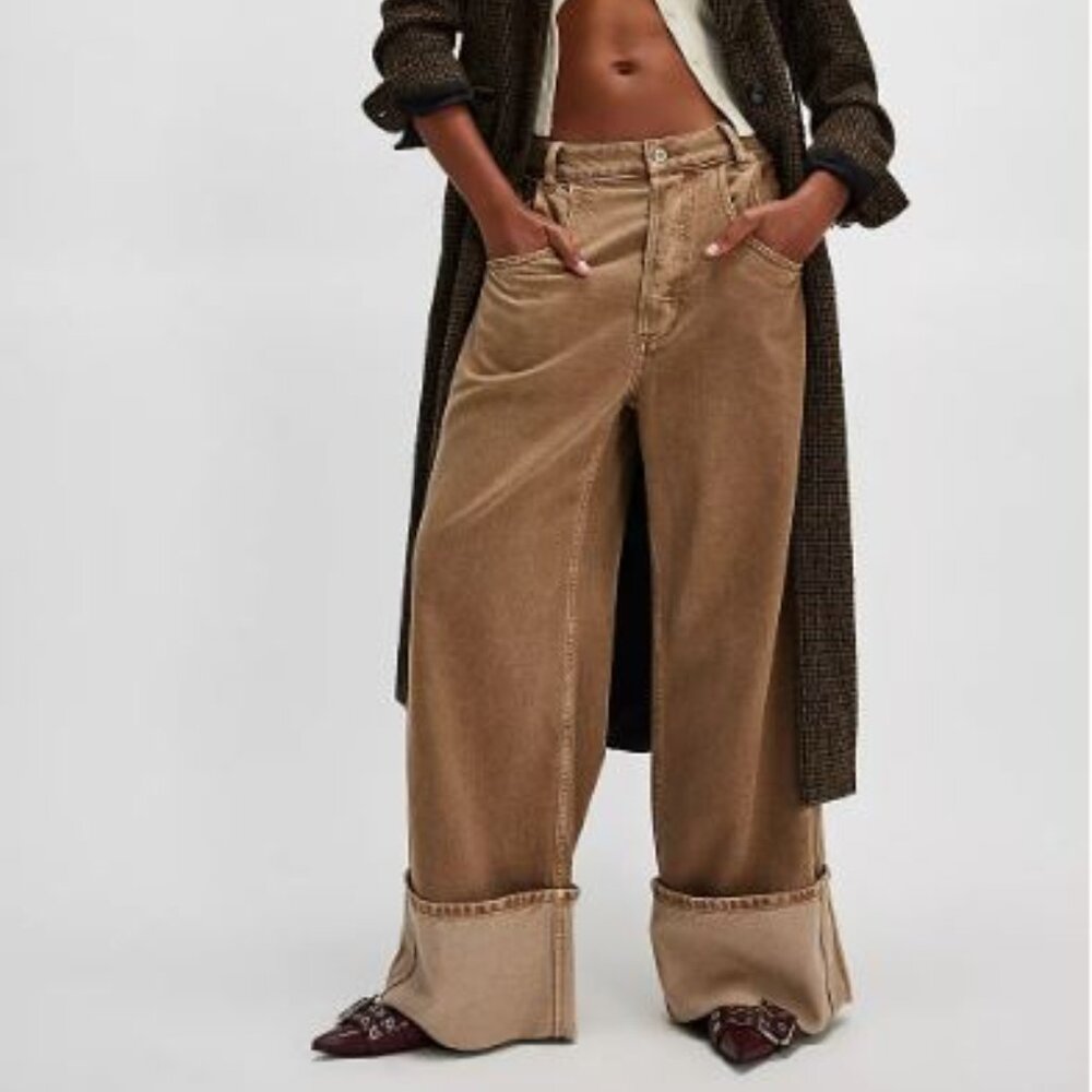 We The Free Final Countdown Cuffed Low-Rise Jeans (Tumbleweed)